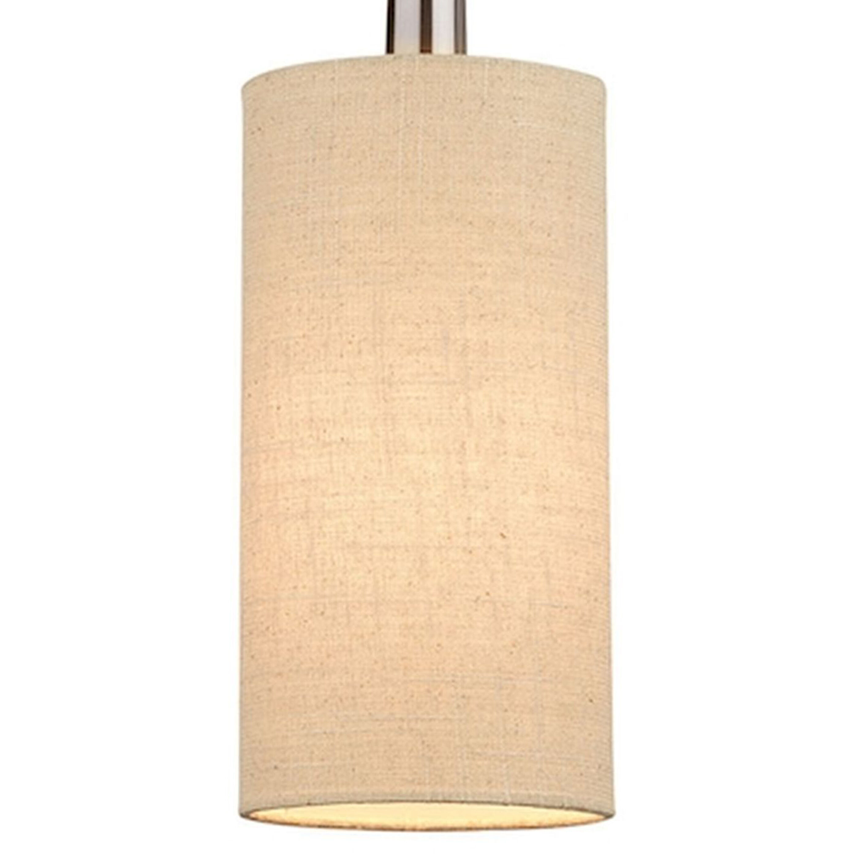 Allure 1 Light 6 inch Brushed Nickel Pendant Ceiling Light