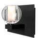 Boca 3 1 Light 5.5 inch Black Vanity Light Wall Light