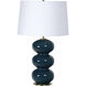 Hewitt 28 inch 150 watt Turquoise Table Lamp Portable Light