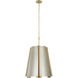 Peep Show 6 Light 16 inch Sunwashed Silver and Brushed Sienna Foyer Light Ceiling Light