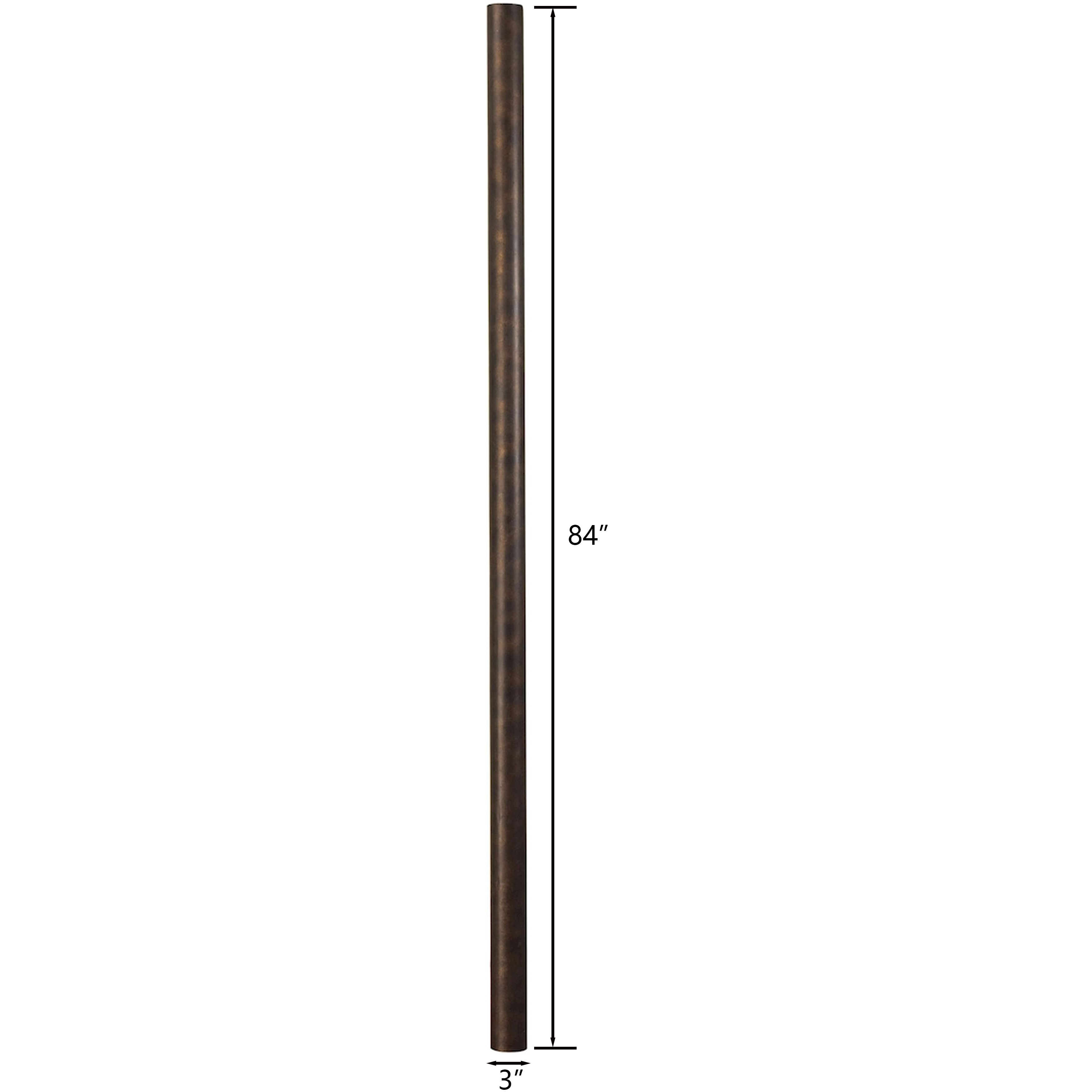 Outdoor Accessories 84 inch Hazelnut Bronze Outdoor Pole