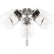 Samantha LED Brushed Nickel Fan Light Kit