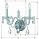 Traditional Crystal Sconce Wall Light in Clear Spectra, Polished Chrome