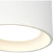 Uma 5.5 inch White Semi-Flush Mount Ceiling Light