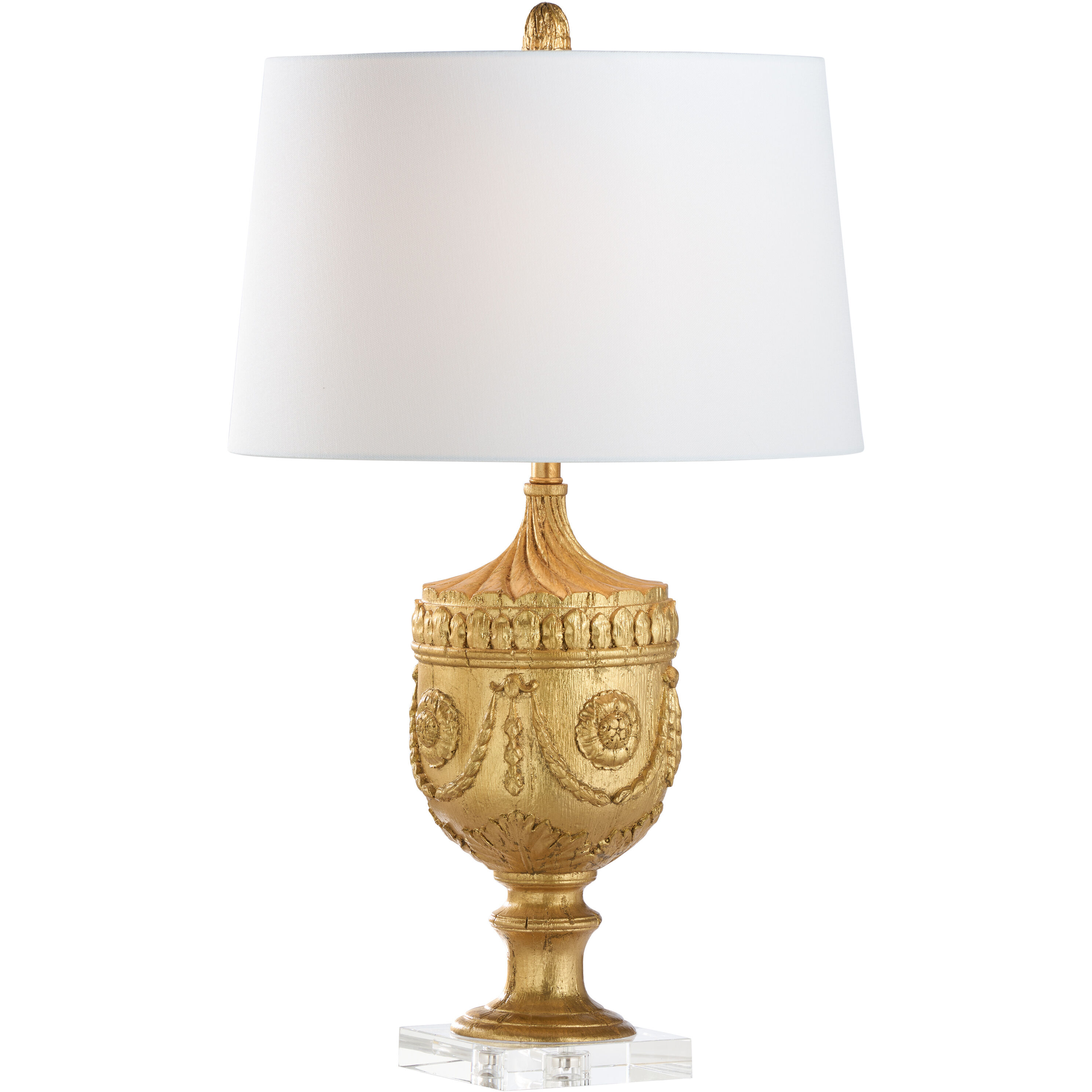 Classic 19.5 inch 100.00 watt Gold Table Lamp Portable Light