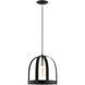 Stoneridge 1 Light 12 inch Textured Black Pendant Ceiling Light