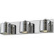 Sempter LED 20.5 inch Chrome Vanity Wall Light in 3, 6.61, Chrome Glass