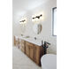 Artemis 6 Light 25 inch Matte Black Vanity Wall Light