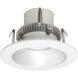 Cobalt Click LED Haze / Matte Powder White Recessed Retrofit Reflector