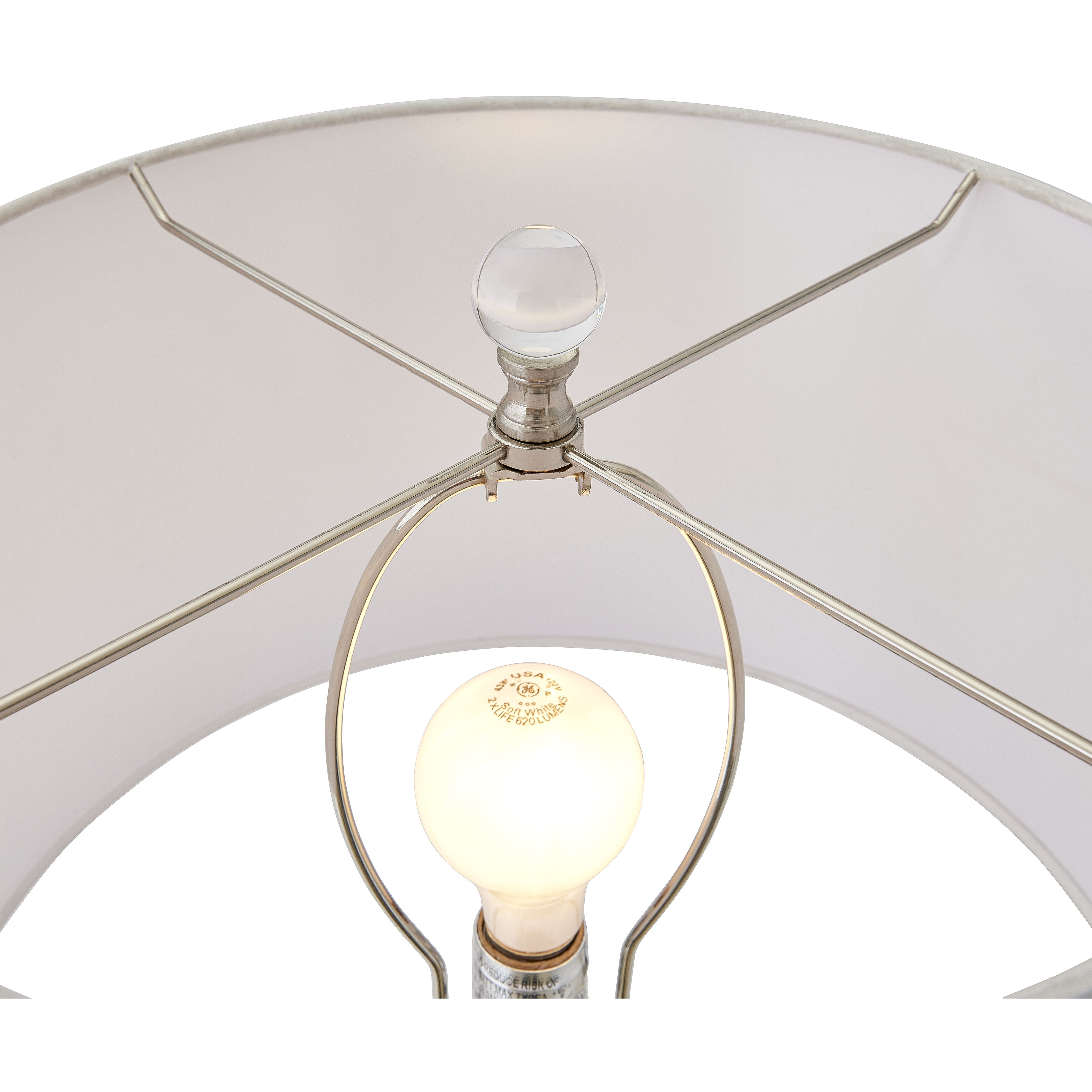 Abbey Lane 30 inch 150 watt Pink with Clear Table Lamp Portable Light