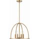 Abbott 4 Light 18.25 inch Vibrant Gold Lantern Chandelier Ceiling Light