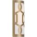 Jennings Bath Sconce Wall Light in Aged Brass