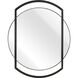 Jiri 29 X 23.75 inch Black with Mirror Wall Mirror