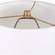 Lautoka 36 inch 100.00 watt Brass and Rattan Buffet Lamp Portable Light