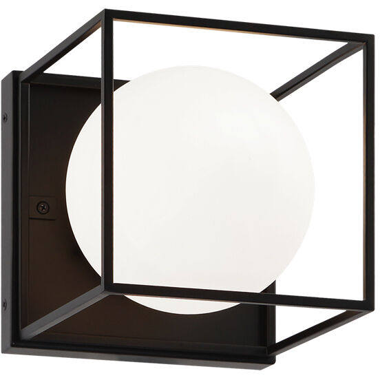 Squircle 1 Light 7 inch Black Flush Mount Ceiling Light