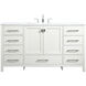 Irene 60 X 22 X 34 inch White Vanity Sink Set