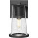 Bar Harbor 1 Light 9 inch Sand Black Outdoor Wall Light