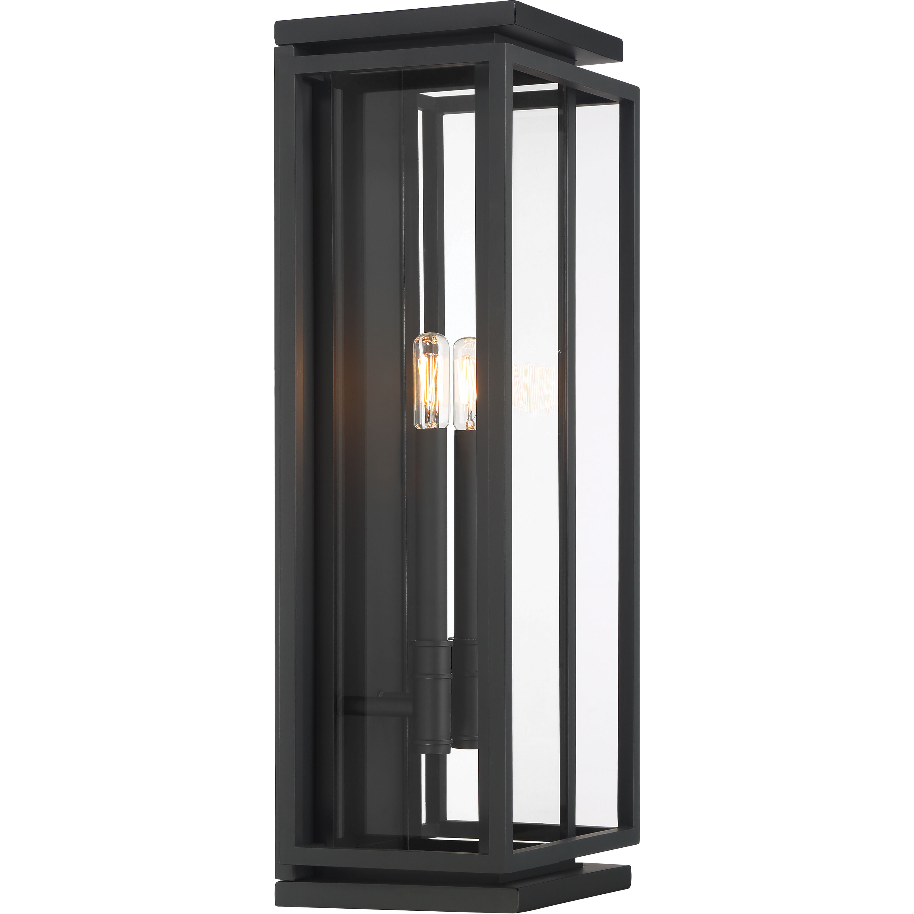Stratford 2 Light 23.5 inch Dark Matte Black Outdoor Wall Sconce