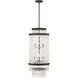 Shimmering Elegance 6 Light 16 inch Sand Coal Foyer Pendant Ceiling Light