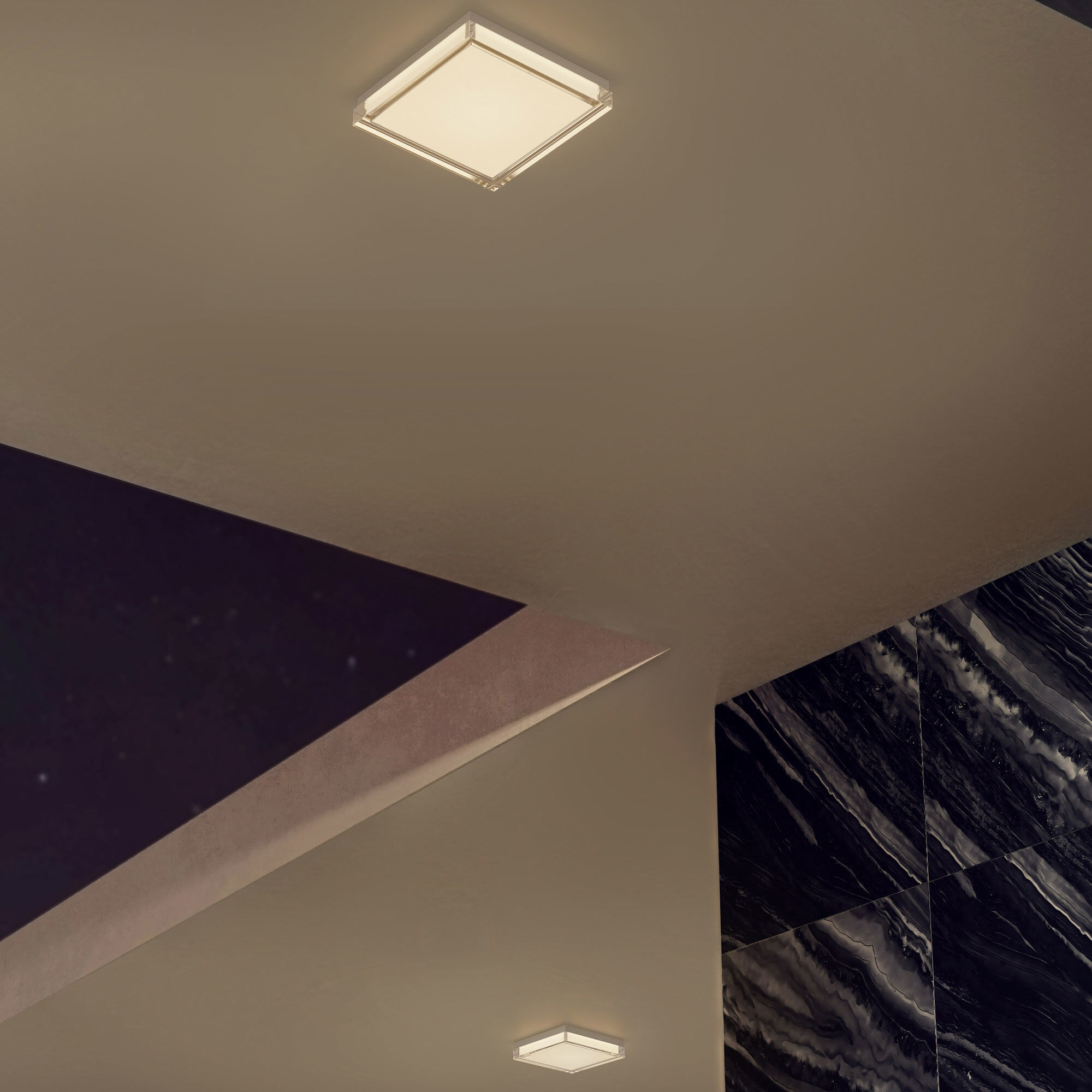 Box LED 11 inch Brushed Stainless Steel Outdoor Flush Mount