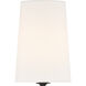 Lena Bath Sconce Wall Light in Black Forged