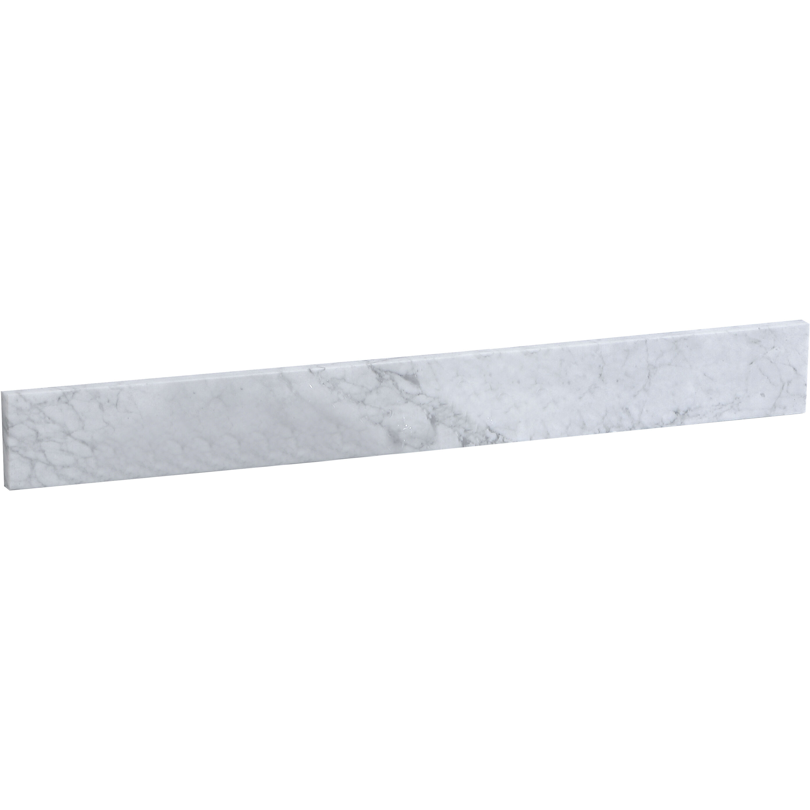 Backsplash 36 X 1 X 4 inch Carrara White Bathroom Vanity Backsplash