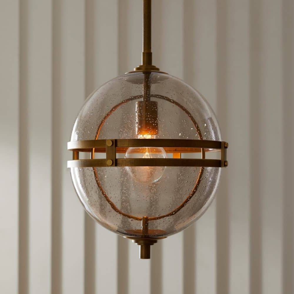 Irene 1 Light 12 inch Antique Brass Pendant Ceiling Light
