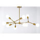 Canada 9 Light 30.8 inch Antique Gold Chandelier Ceiling Light
