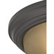 Huntington 3 Light 15 inch Oil Rubbed Bronze Flush Mount Ceiling Light