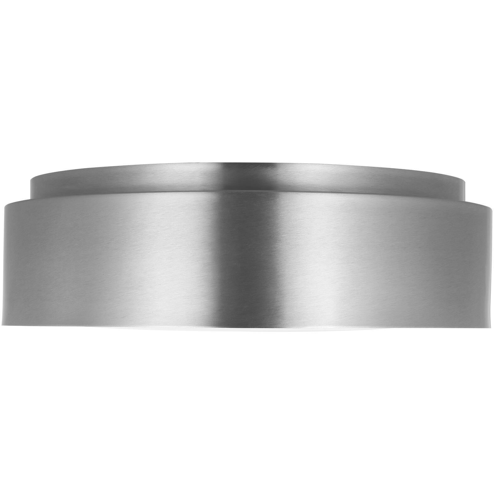 Drew & Jonathan Dartmore 3 Light 18 inch Brushed Nickel Flush Mount Ceiling Light, Large