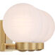 Mooncrest 3 Light 25 inch Legacy Brass Vanity Light Wall Light