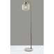 Natasha 58 inch 100.00 watt Antique Brass Floor Lamp Portable Light