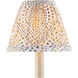 Lenore Gold and Brown and Ivory 6 inch Tapered Chandelier Shade