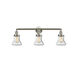 Franklin Restoration Bellmont LED 30 inch Brushed Satin Nickel Bath Vanity Light Wall Light in Seedy Glass, Franklin Restoration