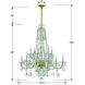 Traditional Crystal 12 Light 37.5 inch Polished Brass Chandelier Ceiling Light in Clear Hand Cut