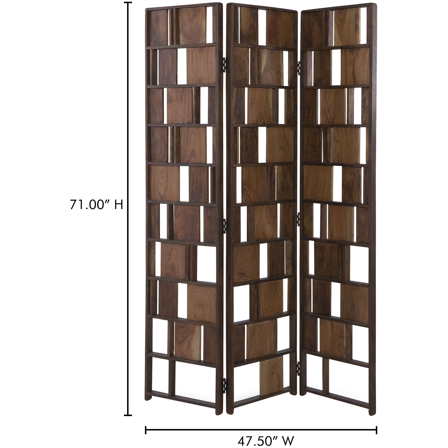 Multi Panel 71 inch Brown Screen