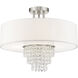 Carlisle 4 Light 18 inch Brushed Nickel Semi-Flush Mount Ceiling Light