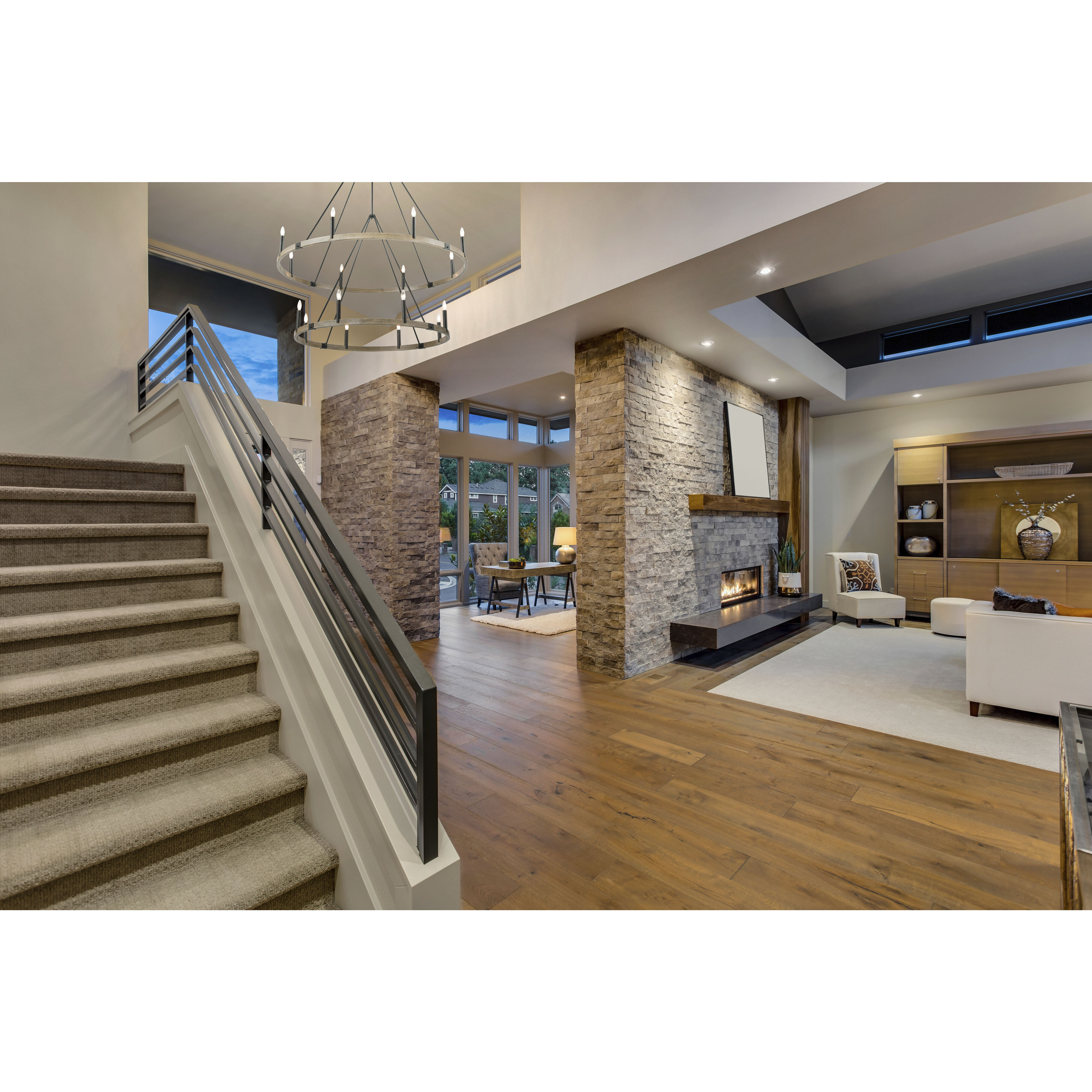 Transitions 16 Light 56 inch Oil Rubbed Bronze Chandelier Ceiling Light