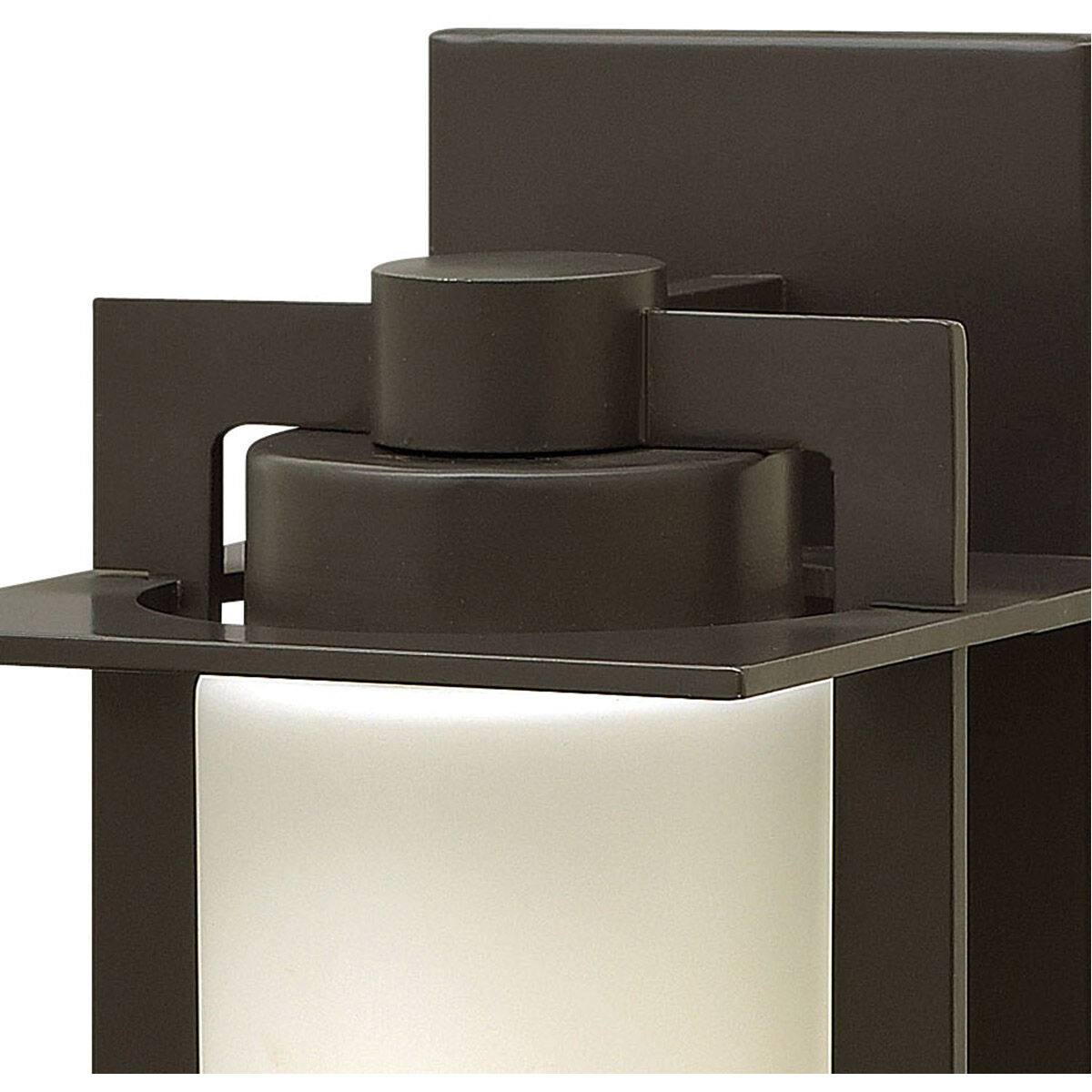 Colfax LED 12 inch Bronze Outdoor Wall Mount, Etched Opal Glass