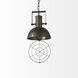 Zaio 12.5 inch Antiqued Gold Pendant Light Ceiling Light