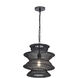 Krabi 1 Light 14 inch Black Single Pendant Ceiling Light