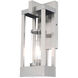 Delancey 1 Light 16 inch Brushed Nickel Outdoor Wall Lantern