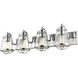 Mariner 4 Light 32 inch Chrome Vanity Wall Light