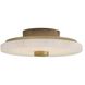 Moers 1 Light 12 inch Antique Brass Flush Mount Ceiling Light