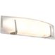 Hyperion LED 23.75 inch Buffed Nickel Bath Vanity Wall Light