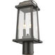 Millworks 2 Light 16.75 inch Oil Rubbed Bronze Outdoor Post Mount Fixture