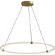 Bruni LED 40.38 inch Brushed Gold Pendant Ceiling Light