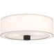 Alora Mood Theo 3 Light 24.13 inch Matte Black Flush Mount Ceiling Light