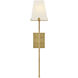 Benton Sconce Wall Light in Lacquered Brass