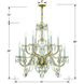 Traditional Crystal 12 Light 31 inch Polished Brass Chandelier Ceiling Light in Clear Spectra